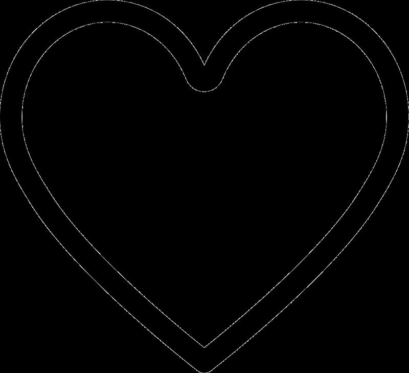 Сердце черно белое