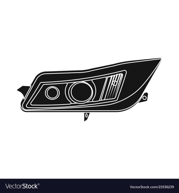 Автомобильная фара вектор