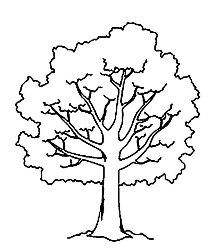 Трафарет "дерево"