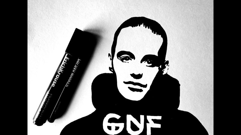 Гуф рисунок карандашом