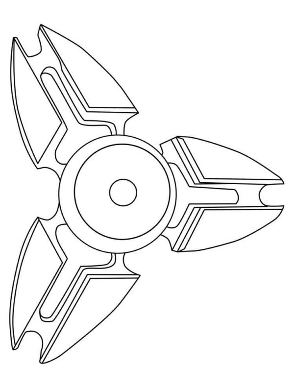 Раскраска сюрикен Леона