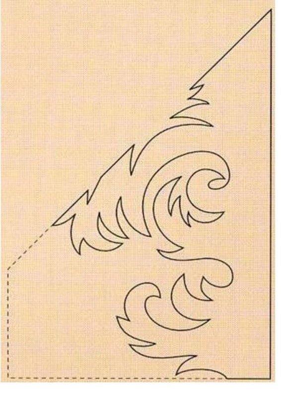 Трафарет морозные узоры на окно