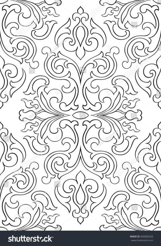 Трафарет "восточные узоры"