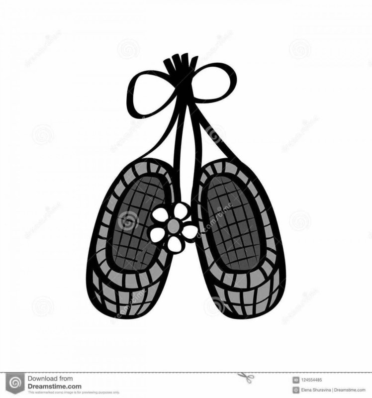 Лапти иллюстрация