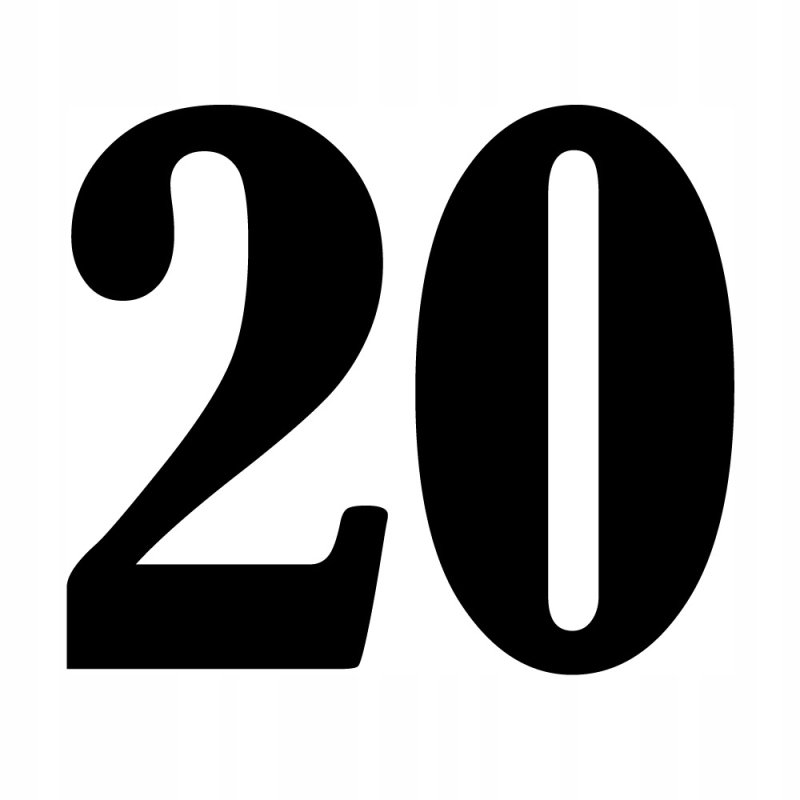 Красивая цифра 20