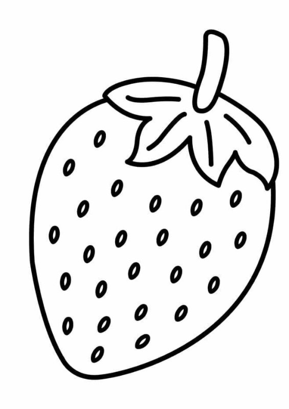 Фрукты. Раскраска для малышей