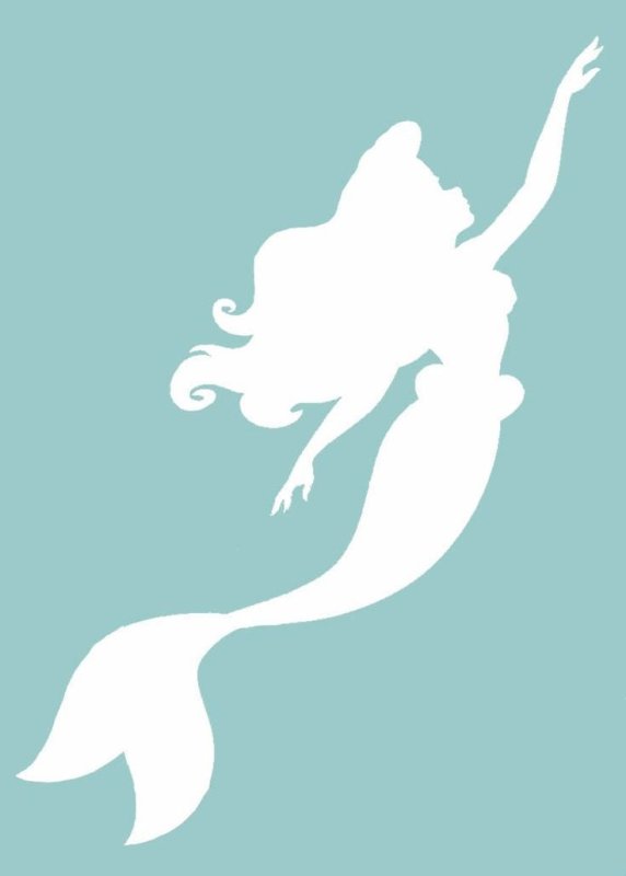 Силуэт Русалочки Ариэль
