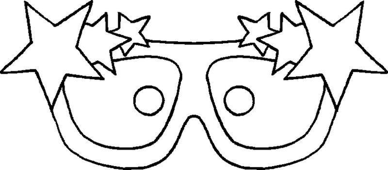 Новогодние маски очки