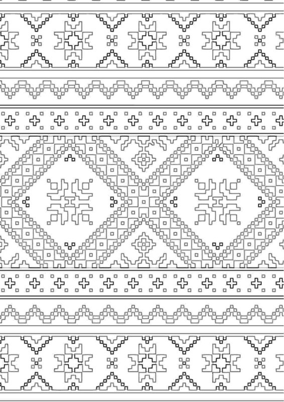 Русский орнамент раскраска