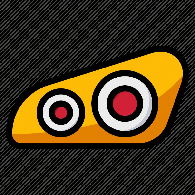 Фары машины мультяшные