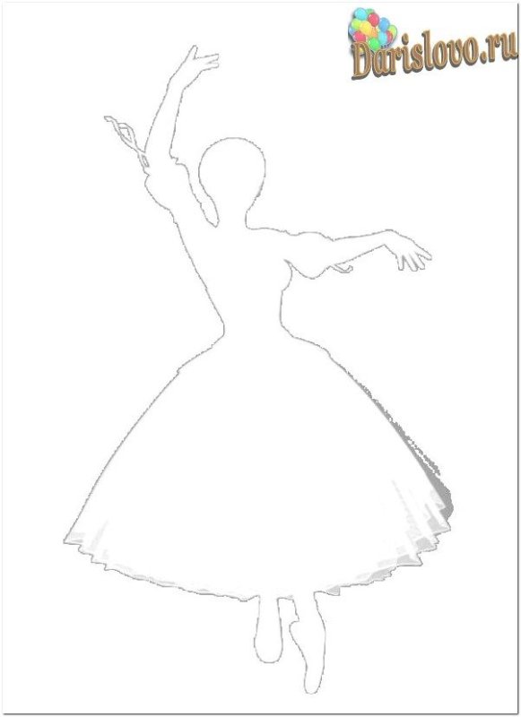 Балерины трафареты для вырезания