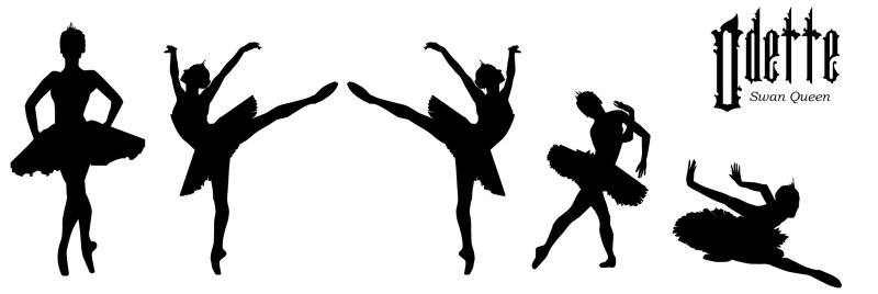 Силуэт танцующей балерины
