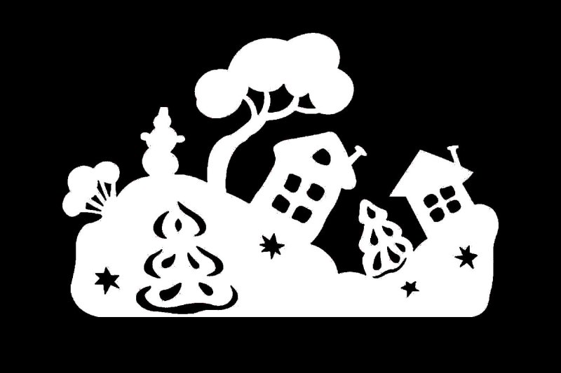 Трафарет "окна"