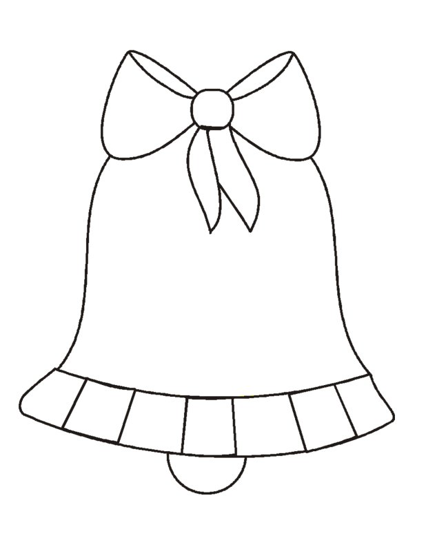 Новогодние колокольчики раскраска