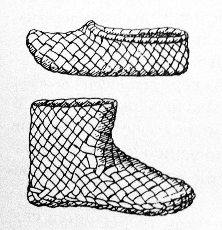 Лапти раскраска для детей