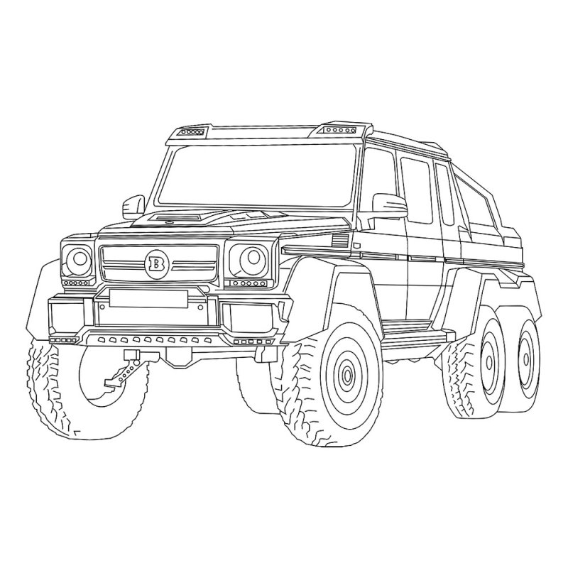 Раскраска Mercedes g63 AMG 6х6