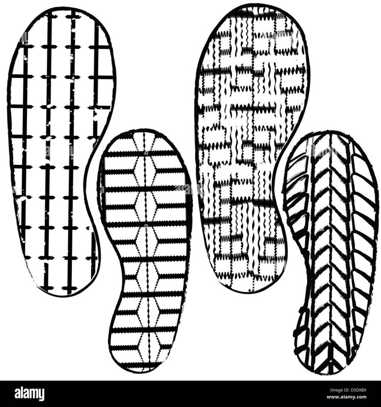 Лапти трафарет