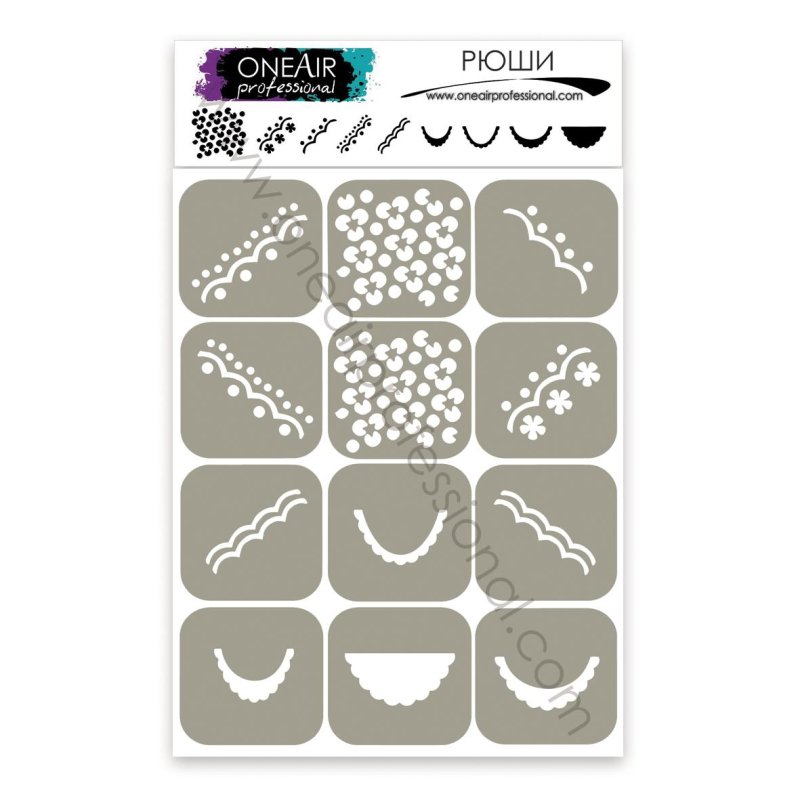 Маникюр аэрографом с трафаретами