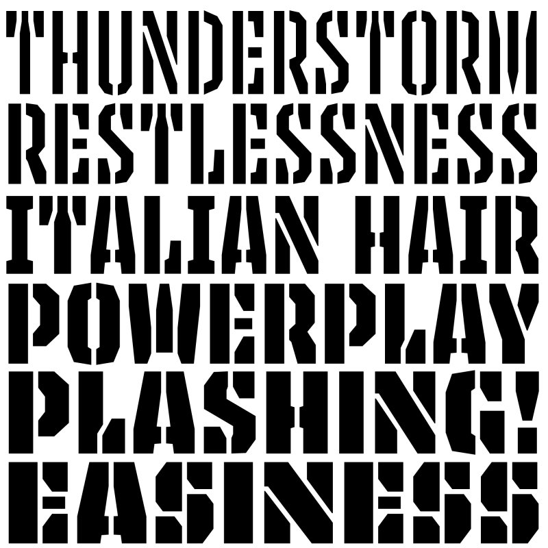 Трафаретный шрифт кириллица