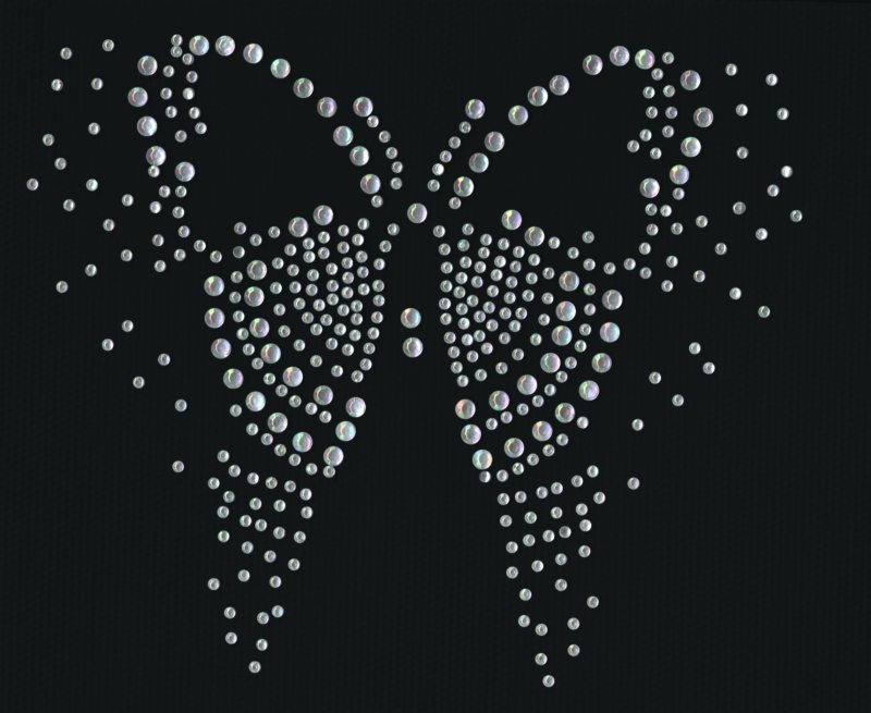 Аппликация из страз