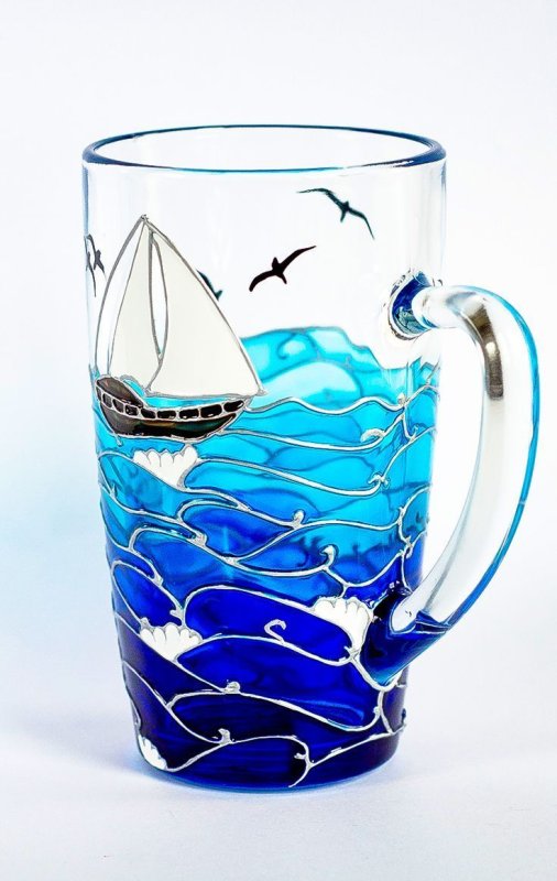 Витражная роспись кружки