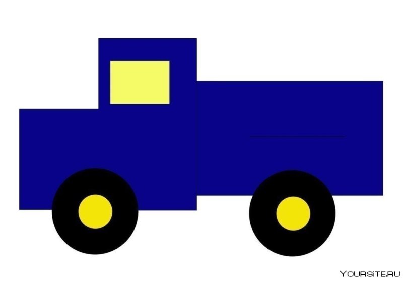 Аппликации для детей машинки