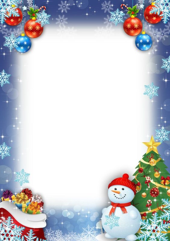 Новогодний фон для письма