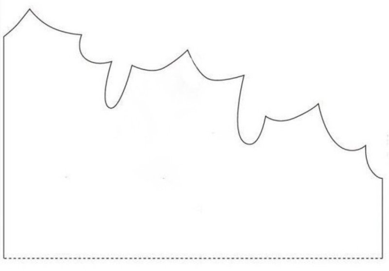 Осенние листья гармошкой шаблон