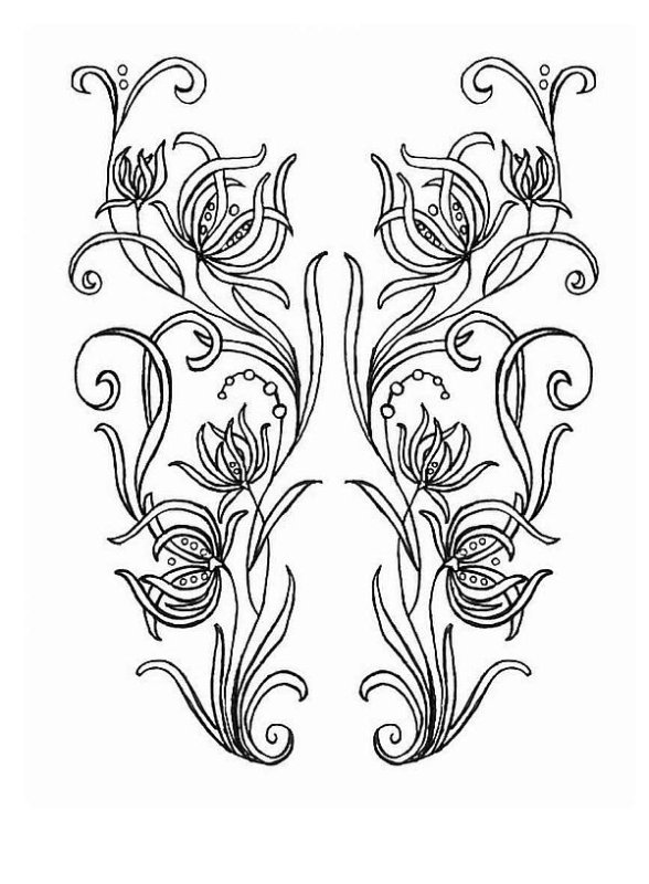 Орнамент цветы