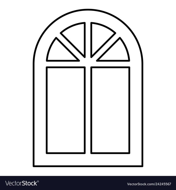 Трафарет "окна"