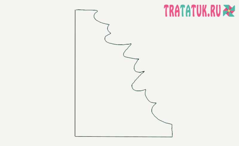 Кленовый лист из бумаги гармошкой