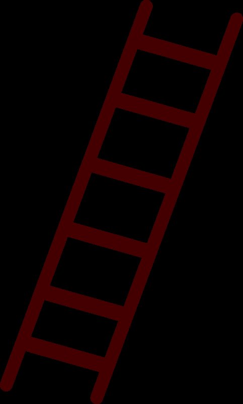 Пожарная деревянная лестница