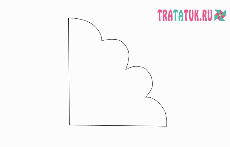 Трафарет листик гармошкой