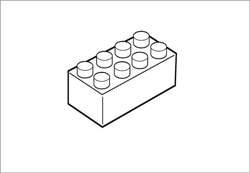 Лего кубики раскраска