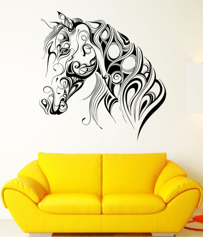 Граффити лошадь