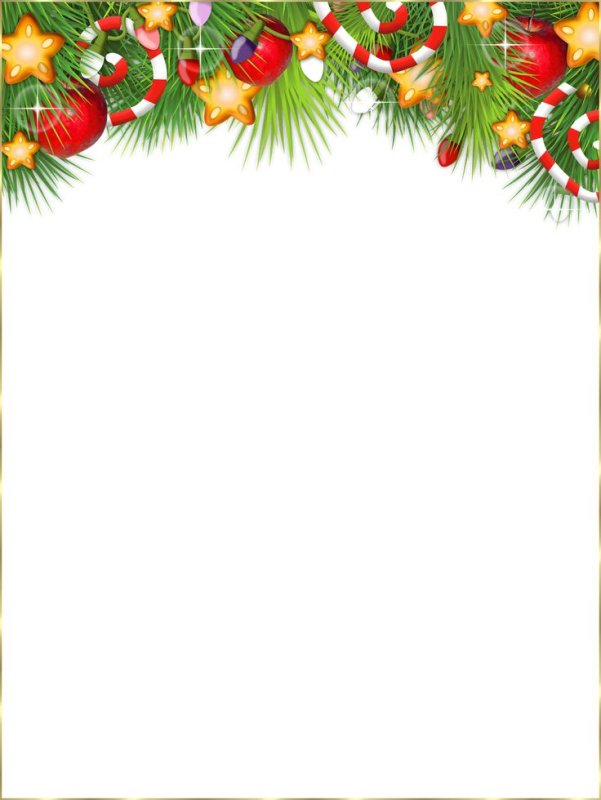 Новогодняя рамка для текста