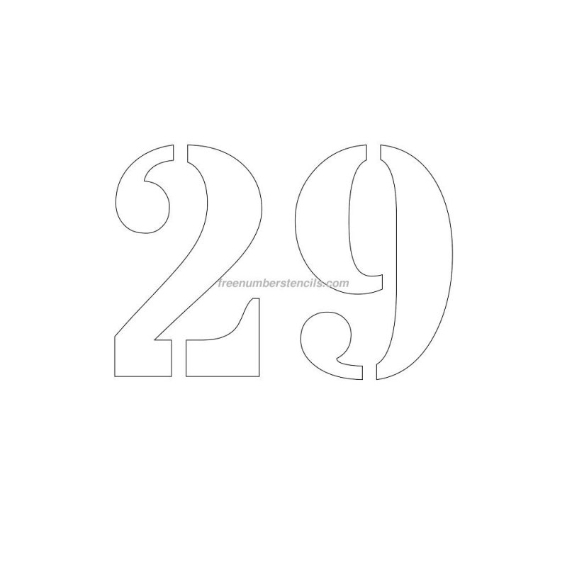 Трафаретные цифры для вырезания