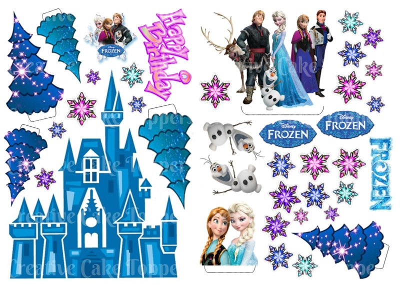 Холодное сердце для печати