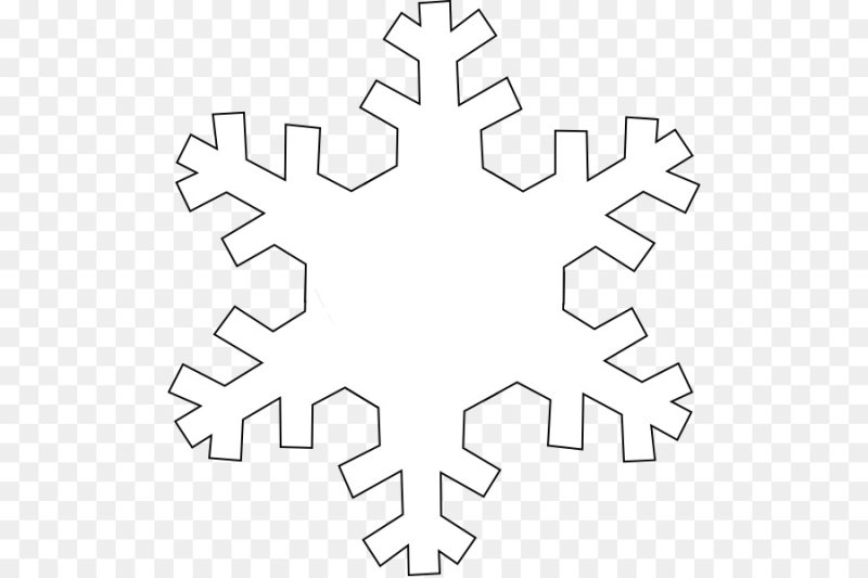 Снежинка контур