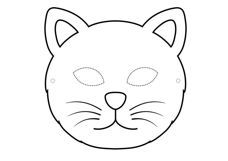 Мордочки животных для маски