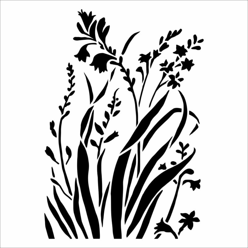 Трафаретные узоры на стены