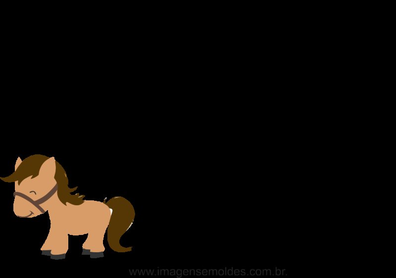 Трафарет лошади для аппликации