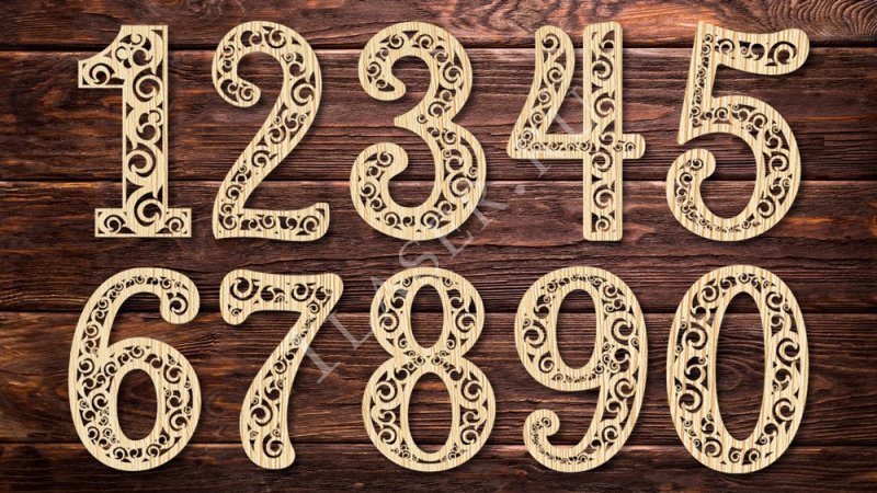 Красивые цифры для вырезания