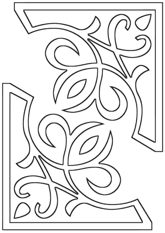 Трафареты для вырезания из бумаги узоры