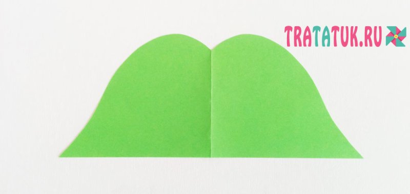 Шаблон для листика гармошкой