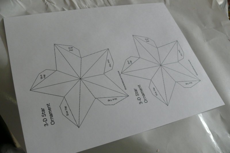 Объемная пятиконечная звезда из бумаги