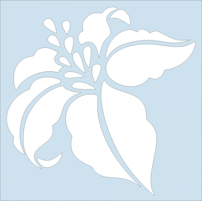 Цветочные трафареты для декора