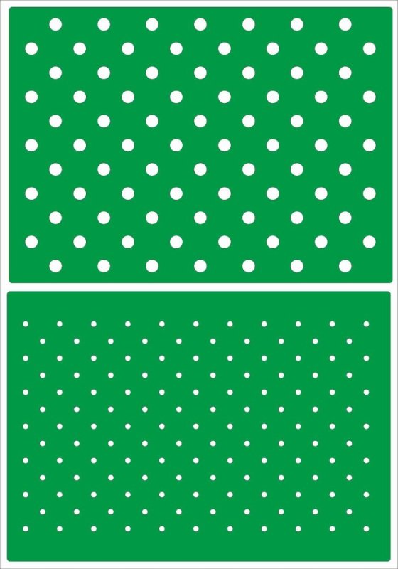 Трафарет горошек