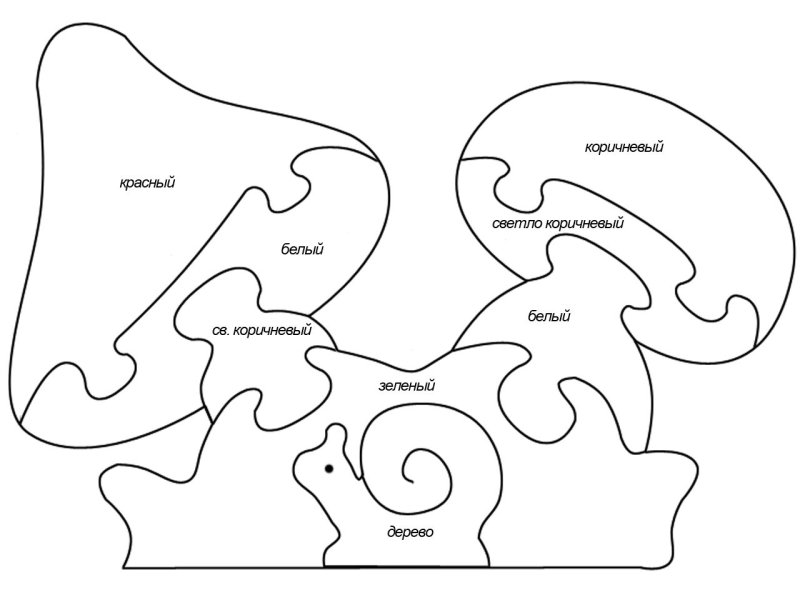 Чертежи пазлов из дерева для выпиливания лобзиком