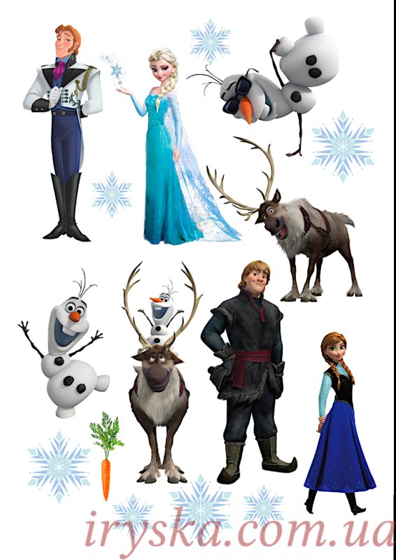 Холодное сердце для печати